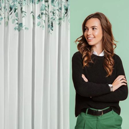 ZASŁONA GOTOWA BETSY NA TAŚMIE 350 X 250 CM BIAŁY