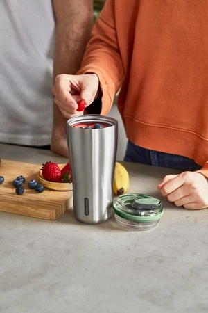 Black+Blum Kubek termiczny stalowy 0,6l.oliwka New version