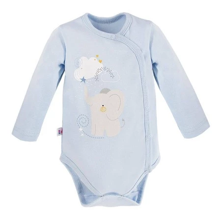 EWA 728340 MELLOW Body DŁ rozpinane niebieskie 68