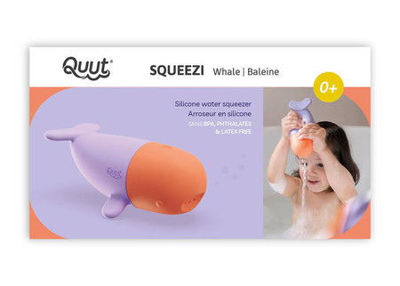 QUUT Silikonowa zabawka do kąpieli Squeezi Whale
