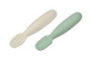 Beaba Zestaw 2 silikonowych pierwszych łyżeczek-gryzaków Sage green/velvet grey