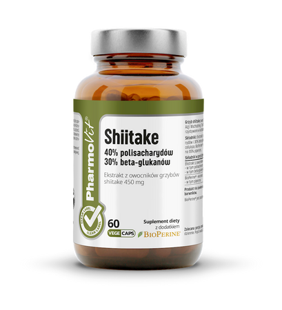 Pharmovit Grzyb shiitake ekstrakt 450 mg na wsparcie odporności 60 kaps.