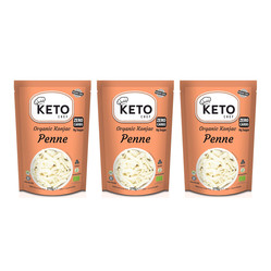 Zestaw: 3x Keto Chef Makaron Konjac Penne Bezglutenowy Bio 270g