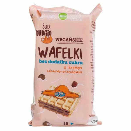 Wafelki z kremem kakaowo-orzechowym B/C BIO 120 g