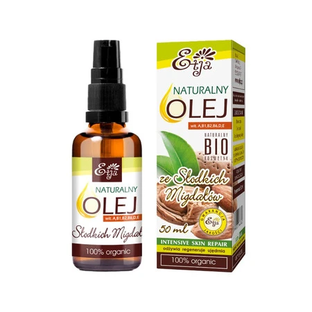 Etja, BIO Naturalny olej ze słodkich migdałów, 50 ml