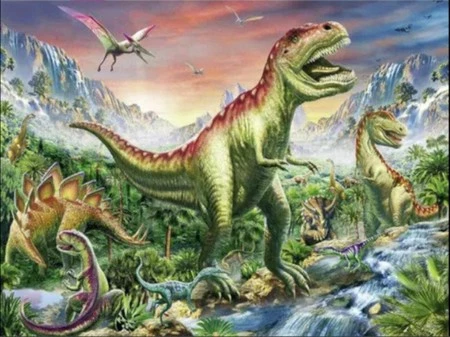 Malowanie po numerach Dinozaur T-Rex 40x50cm 6179