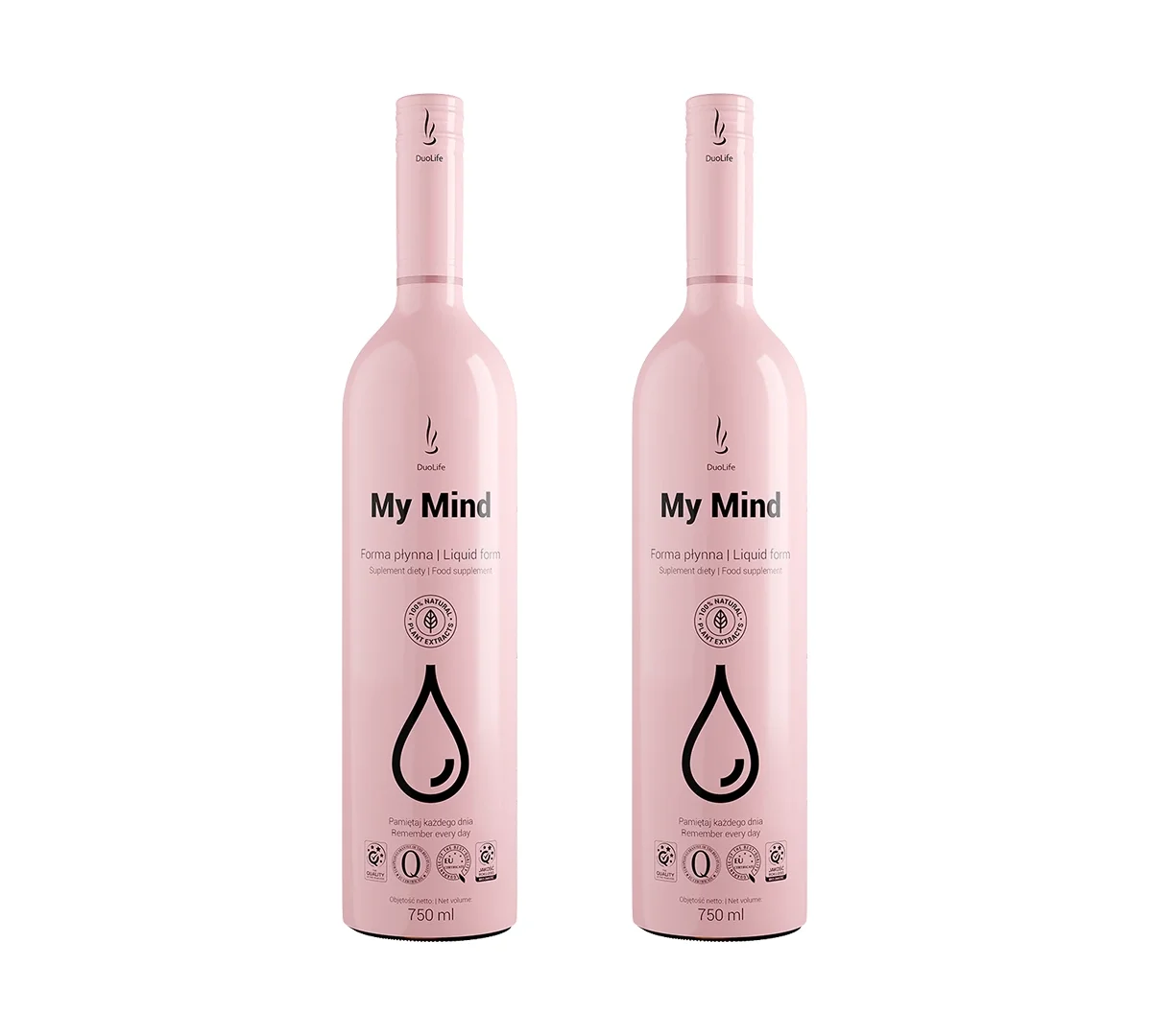 Zestaw: 2x DuoLife - My Mind, suplement na koncentrację w płynie - 750ml - Nabea.pl