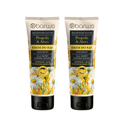 Zestaw: 2x Receptury Natury odżywczy krem do rąk Propolis + Aloes 100ml