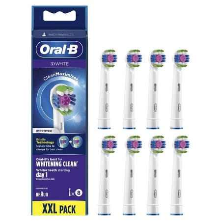 ORAL-B BRAUN KOŃCÓWKI EB18-8 WHITE3D CleanMaximiser