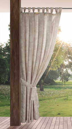 Zasłona gotowa Garden 15 na Szelkach 155 x 240 cm, Pudrowy