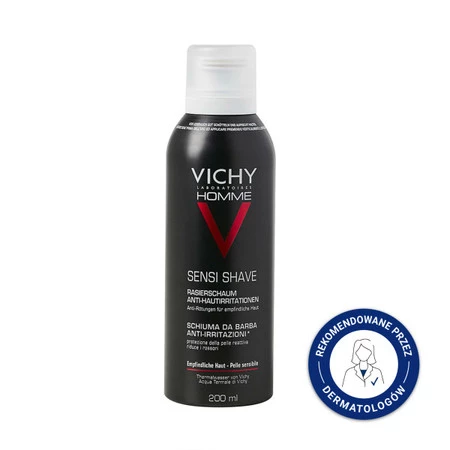 Vichy Homme Pianka do golenia-skóra wrażliwa 150ml