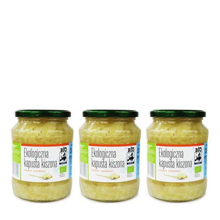 Zestaw: 3x KAPUSTA KISZONA BIO 680 g (410 g) - BIO PLANET