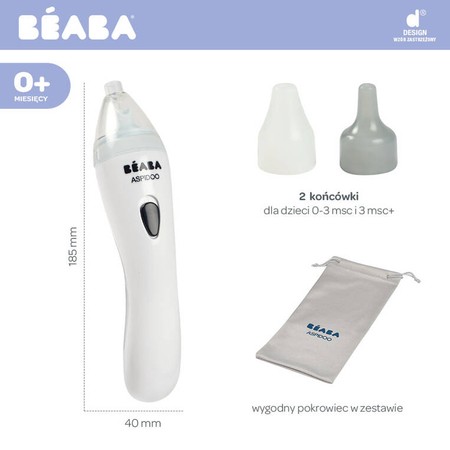 Beaba Elektroniczny ewolucyjny aspirator do nosa dla dzieci Aspidoo