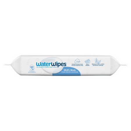 WaterWipes BIO, Chusteczki nawilżane dla dzieci 60 szt.