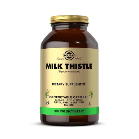 Solgar Milk Thistle Ostropest Plamisty na wsparcie w oczyszczaniu organizmu 250 kaps.