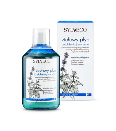 Sylveco - Ziołowy płyn do płukania jamy ustnej - 500ml