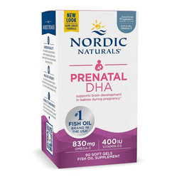 Nordic Naturals Prenatal DHA i Witamina D3 180 kaps.