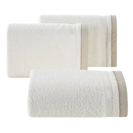 Ręcznik Abbie (02), 30 x 50 cm, Kremowy