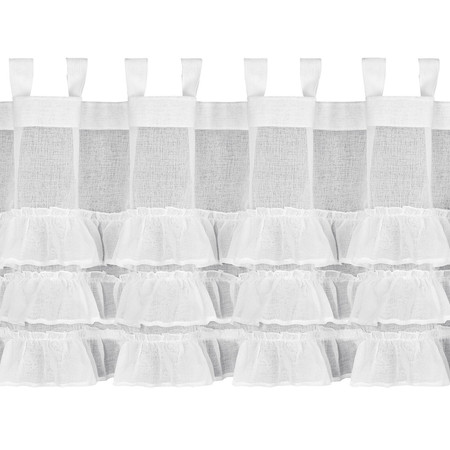 FIRANA GOTOWA LILIAN 1 NA SZELKACH 150 X 45 CM BIAŁY