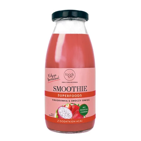 Smoothie Truskawka & Pomarańcz & Smoczy owoc z Acai 250 ml