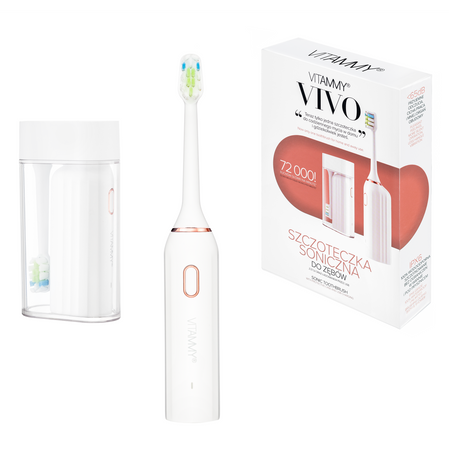 VITAMMY VIVO white Szczoteczka soniczna z etui / biały