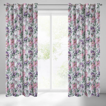 ZASŁONA GOTOWA IRIS 135 X 250 CM BIAŁY