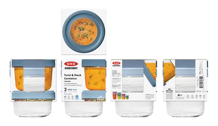 OXO-Zestaw 2pojemnikówM Twist and Stack Good Grips