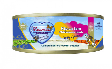 Zestaw 10x Renske Chicken with lamb – świeży kurczak z jagnięciną dla szczeniąt (95g)