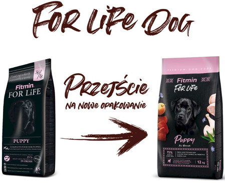 Fitmin Dog For Life Puppy sucha karma dla szczeniąt 12kg