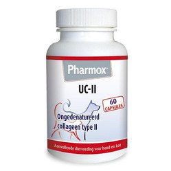 Pharmox UC-II niezdenaturowany kolagen typu II dla kotów (60 kapsułek)