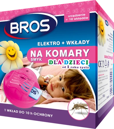 BROS Elektro + wkłady na komary do stosowania wewnątrz budynku