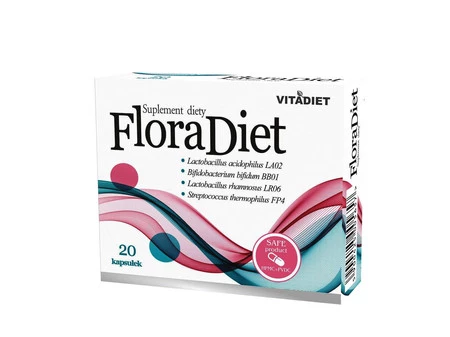 Vitadiet Flora Diet 20 kapsułek jelita
