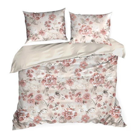 Komplet Pościeli Satynowej Spring 42 220 x 200 cm, Pudrowy Róż