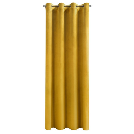 ZASŁONA GOTOWA MELANIE 140 X 250 CM MUSZTARDOWY