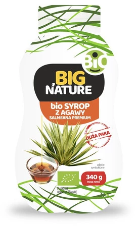 Big Nature Syrop z agawy salamanea premium Bio 340g