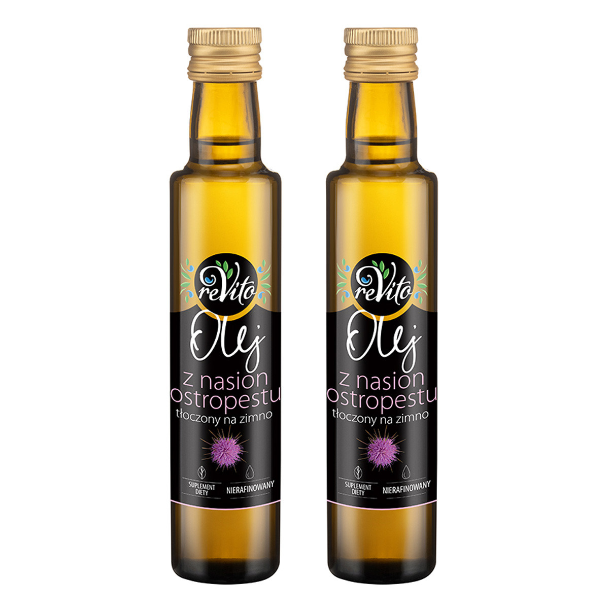 Zestaw 2x Olej z ostropestu tłoczony na zimno 250 ml - Nabea.pl