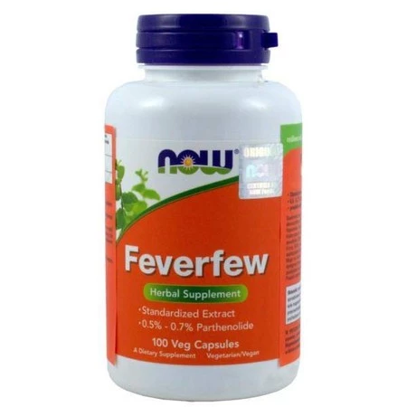 Now Foods Feverfew 100 K Zmniejsza Bóle Migrenowe