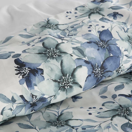 Komplet Pościeli Satynowej Spring 54 140 x 200 cm, Niebieski