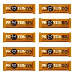Zestaw 10x Baton proteinowy 35% Chrupiący Carmel 40 g