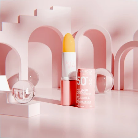 Alphanova Daily Sun, Glow, pomadka do ust z filtrem SPF50+, 4g