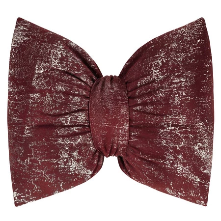 Welwetowa poduszka SI/CHP/KOKARDA1 45X55 bordowa