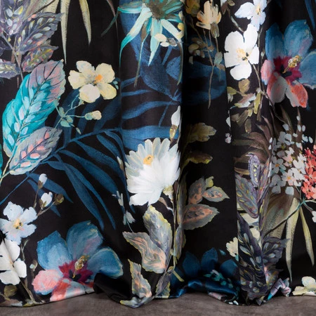 ZASŁONA GOTOWA ALANI 140 X 270 CM CZARNY