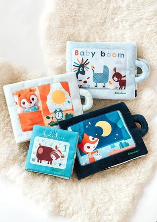 Lilliputiens Miękka książeczka edukacyjna do nauki liczenia 1, 2, 3... 18 m+