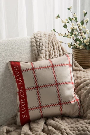 POSZEWKA ŚWIATECZNA CLARK01 60 X 60 CM BEŻOWY