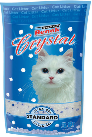 Super BENEK Crystal Naturalny Żwirek silikonowy 3,8l