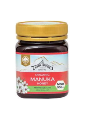 MIÓD MANUKA MGO 550+ BIO 250 g - TRANZALPINE