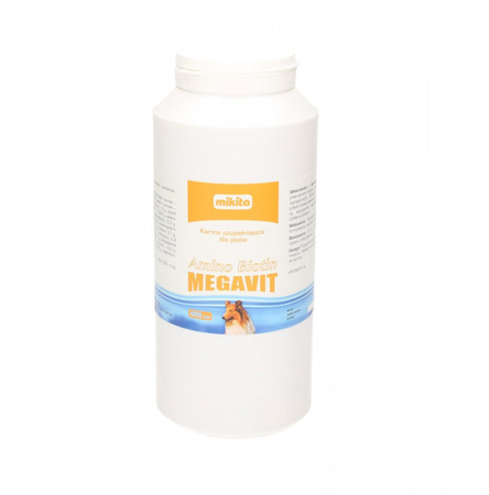 MIKITA MEGAVIT Amino Biotin Witaminy dla psów na sierść 400tabl