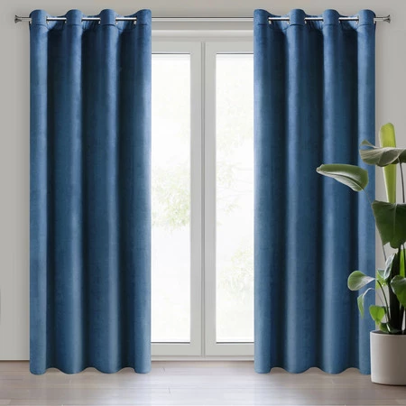 ZASŁONA GOTOWA DARLA 140 X 250 CM GRANATOWY