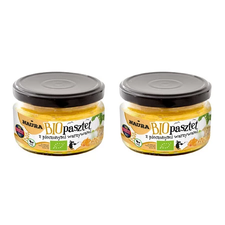 Zestaw 2x Pasztet z pieczonymi warzywami BIO 190 g