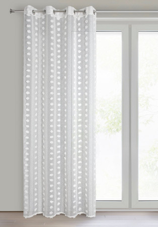 ZASŁONA GOTOWA ELENOR 140 X 250 CM BIAŁY